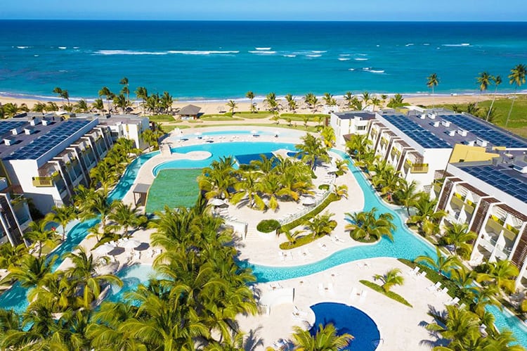 Dreams Onyx Resort & Spa Punta Cana - Dominican Republic, aerial view of the resort and beach