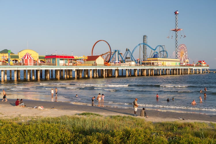 Galveston in Texas with a toddler