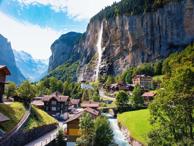 Views-Over-the-Most beautiful town in Switzerland Lauterbrunnen