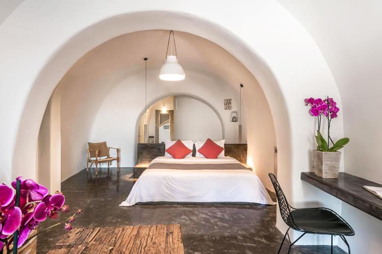 Andronis Luxury Suites, best hotels in Santorini with Private Pool, bedroom