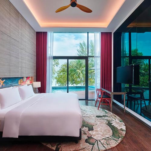 Angsana Teluk Bahang, Penang, best hotels with private pools, Malaysia, bedroom , sq