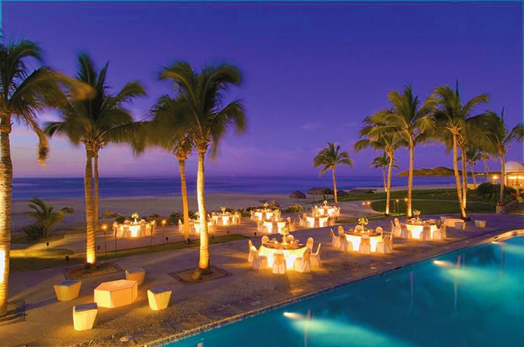 Dreams Los Cabos Suites Golf Resort & Spa - Mexico, sunset dinner setting