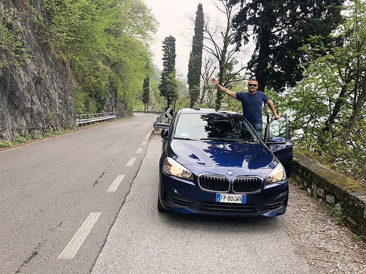 Driving around Lake Como