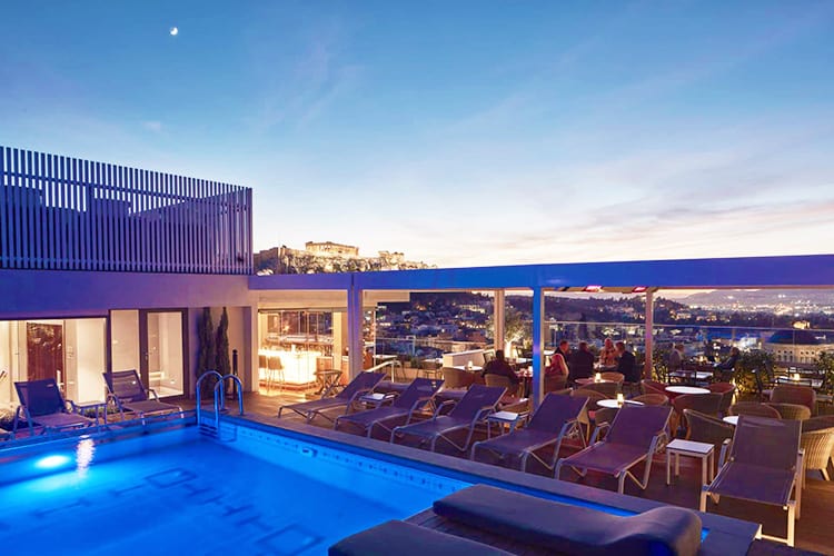 Electra Metropolis Athens hotels with rooftop pools, rooftop pool