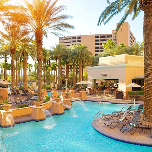 Hilton Garand Vacations Club on the Las Vegas Strip, USA, pools, square image