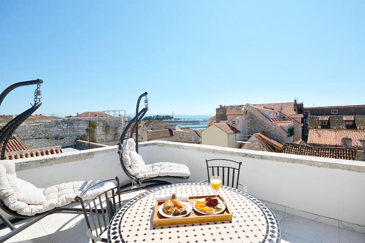 Jupiter Luxury Hotel, Split, Croatia, view from the balcony