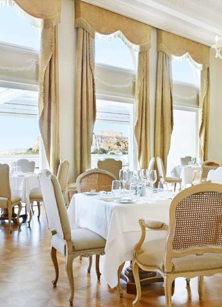 King George, a Luxury Collection Hotel, Athens, restaurant with the Acropolis view