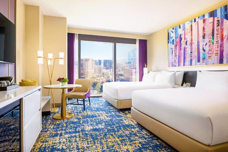 Las Vegas Hilton at Resorts Worlds, Nevada, USA, family bedroom