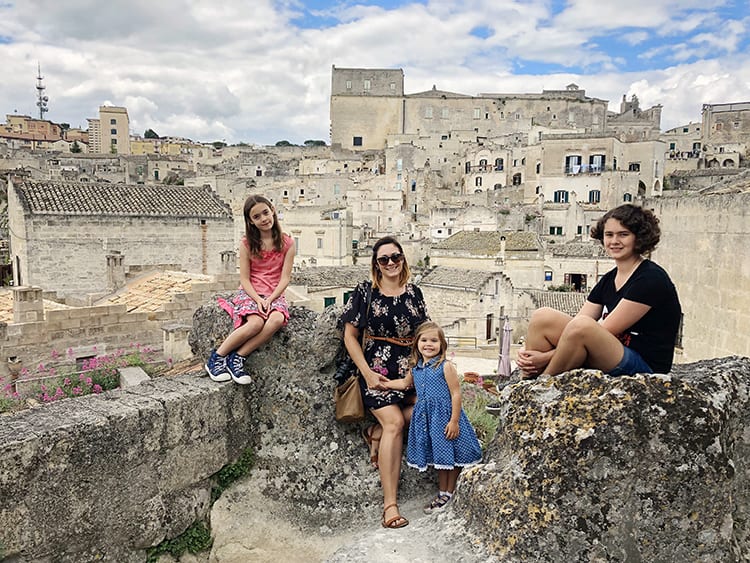 Matera in Europe with a toddler