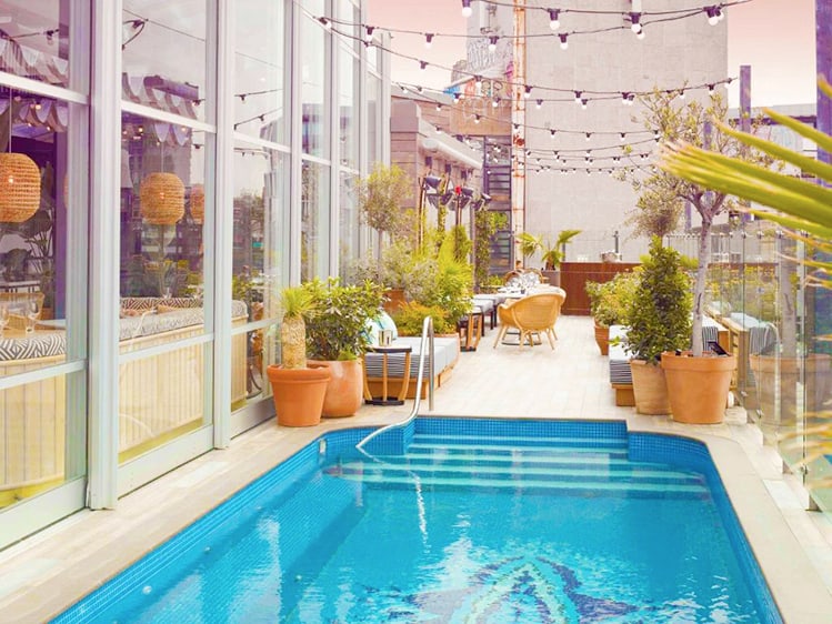 Mondrian London Shoreditch, UK, London, Best London Hotels with rooftop pools