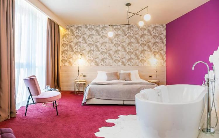 Priska Med Luxury Rooms, Split, Croatia, room with a bath tub