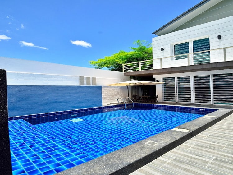 Violet Villa, best Penang hotels with private pools, Malaysia, pool view