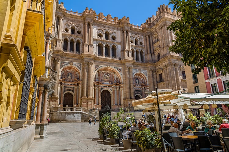 Walking tour of Malaga to see Cathedral of Malaga