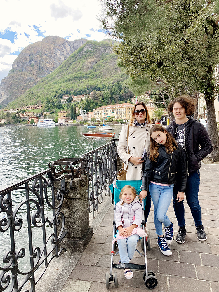 visiting Lake Como with a toddler