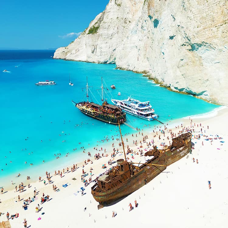 Best Zakynthos Boat Tour, Navagio Beach, Shipwreck Beach, Greece,