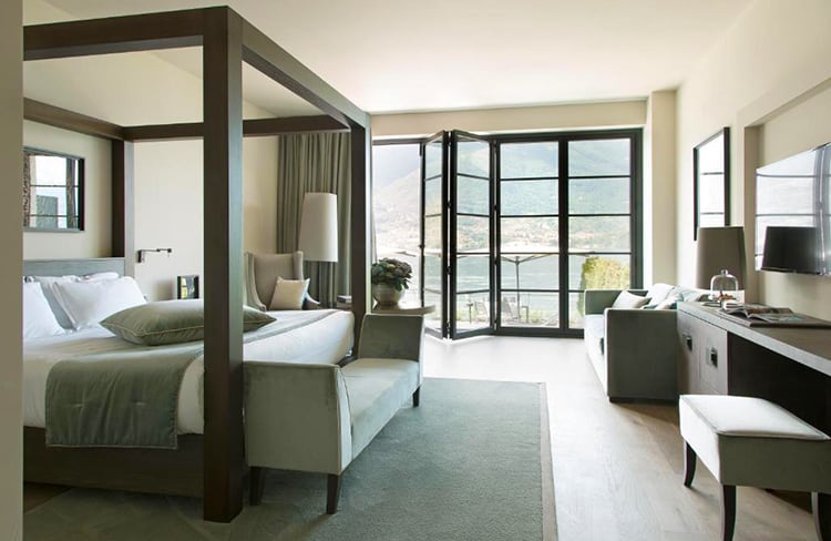 Filario Hotel & Residences, best Lake Como luxury hotels, bedroom