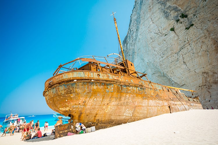 Navagio Beach, Shipwreck Beach, Shipwreck Cove, Smugglers Cove, Greece