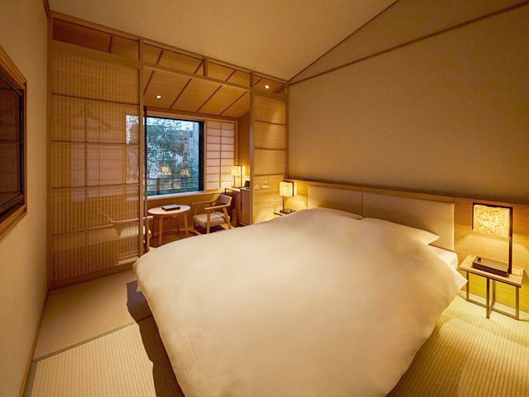 Onsen Ryokan Yuen Bettei Tokyo Daita, best onsen hotels in Tokyo Japan, bedroom