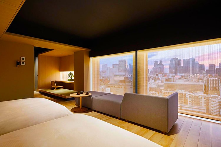 Onsen Ryokan Yuen Shinjuku, best hotels Tokyo with an onsen, room view