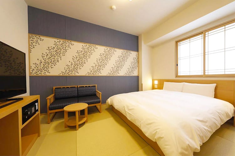 Onyado Nono Asakusa Natural Hot Spring, Best Tokyo hotels with an onsen, bedroom