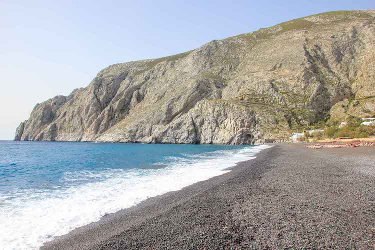 Santorini Kamari Beach Places of Juma