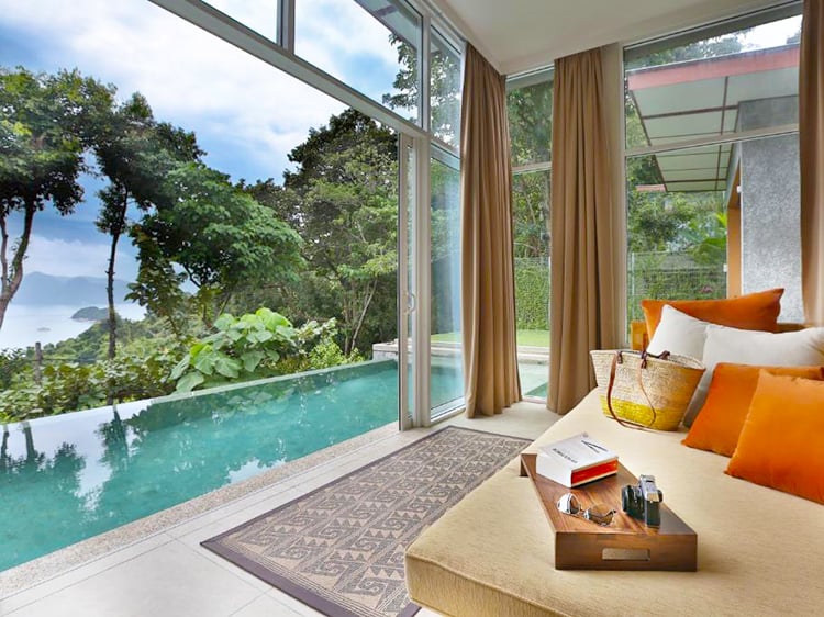 Ambong pool villas, pool with a view, Best hotels in Langkawi with private pools, Malaysia