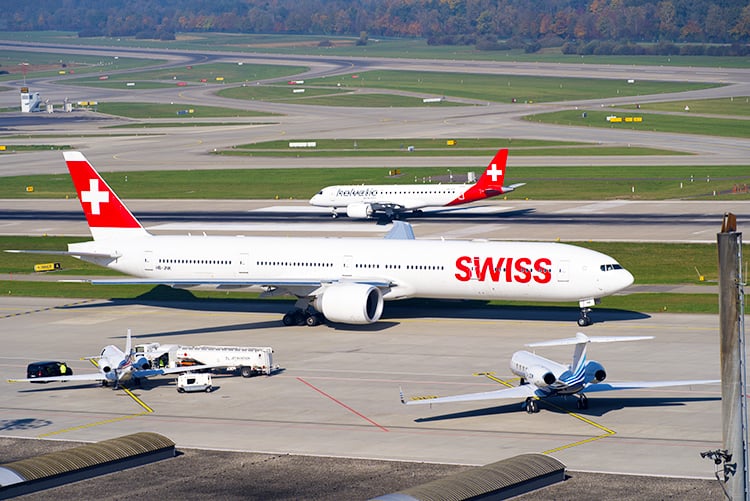 Best Airlines to Fly to Europe, Swiss Air