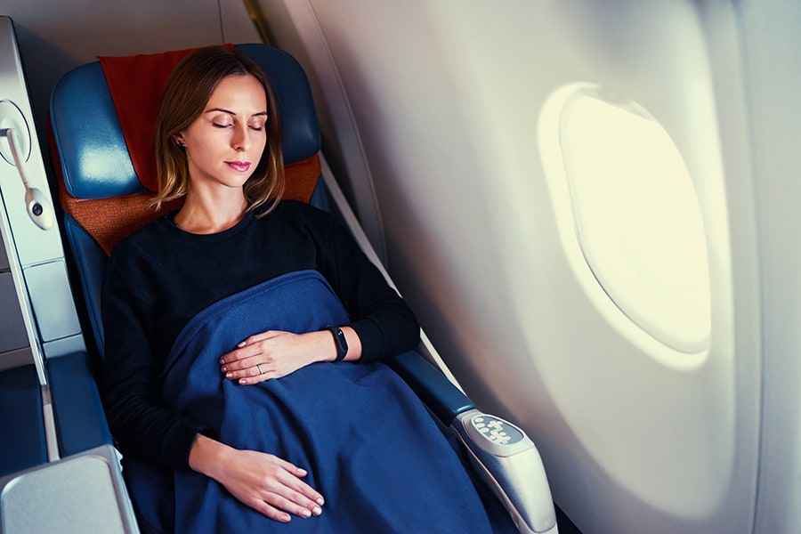 Lightweight travel blanket for plane