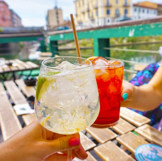 Milan food tours, Italy, aperitivo and cocktail