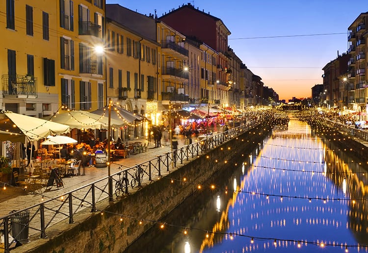 Naviglio Canal Milan Italy food tours