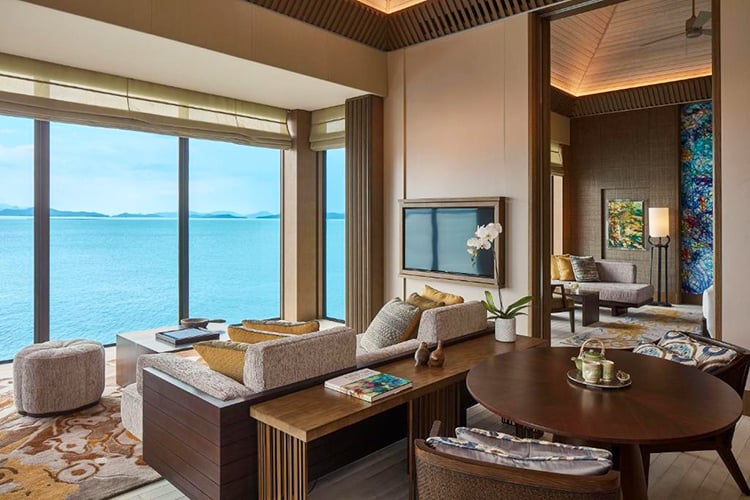Ritz-Carlton Resort, Malaysia, best hotels in Langkawi with private pools, living room