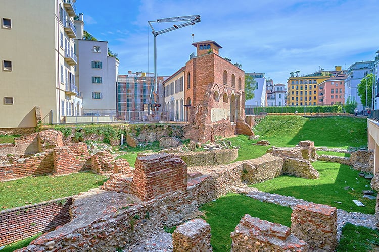 Roman Ruins in Milan, Italy