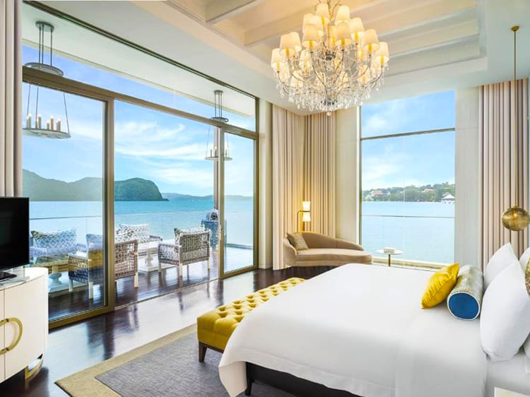 St. Regis Langkawi, Malaysia, best hotels in Langkawi with private pools, bedroom