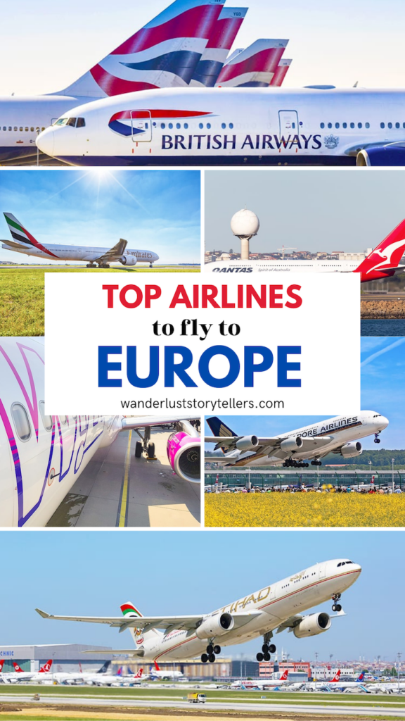 Top Airlines to Fly to Europe