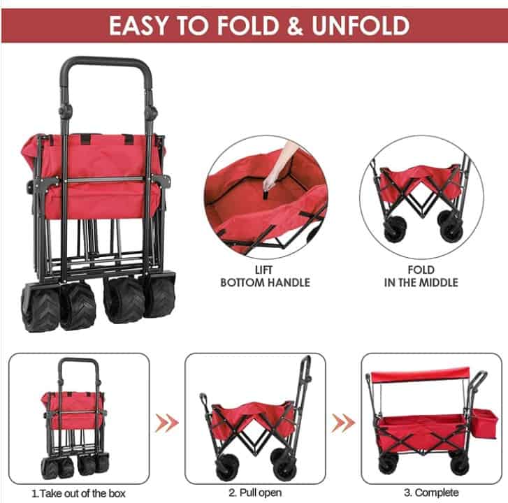 baby beach wagon with canopy