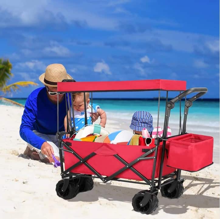 foldable baby beach wagon