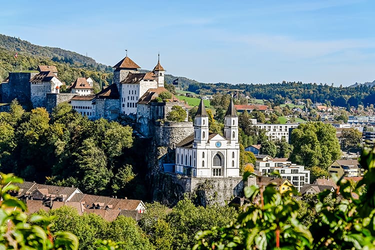 Aarburg Castle in Switzerland