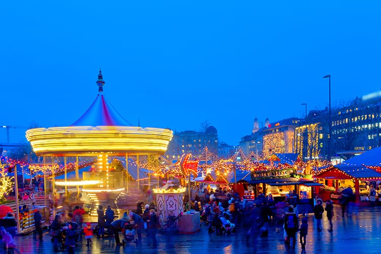 Weihnachtsmarkt Christmas Markets in Zurich, Switzerland