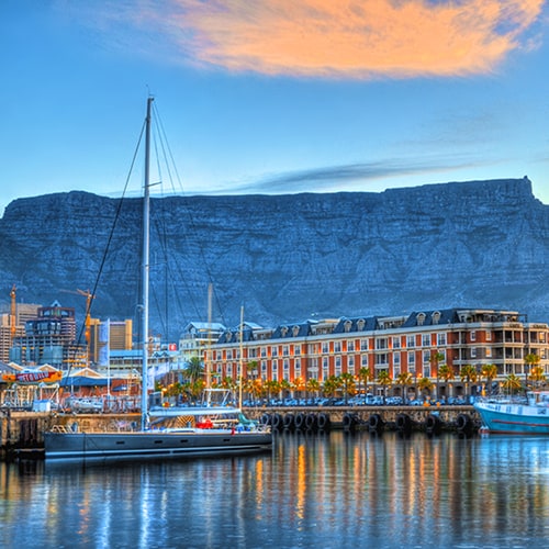 Best Sunset Cruises in Cape Town, aerial view of Cape Town, South Africa