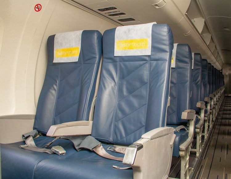 FastJet Seating In Economy Class