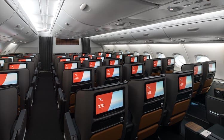 Qantas Premium Economy Cabin
