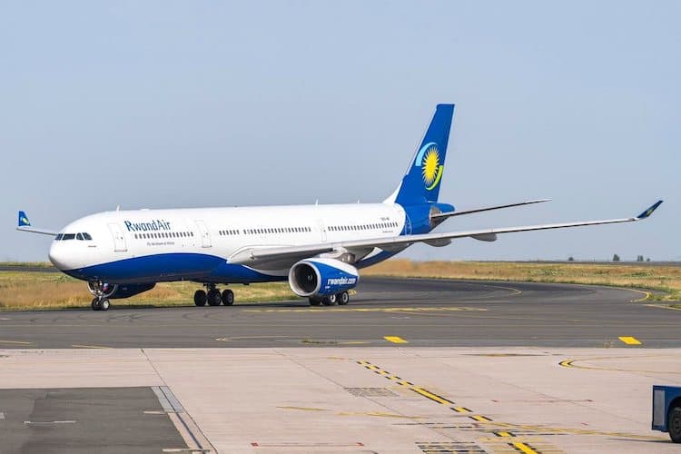 RwandAir Plane on Tarmac