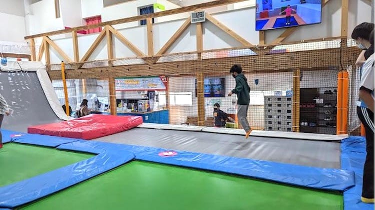 Trampoland Trampoline Park in Itabashi City, Tokyo, Japan