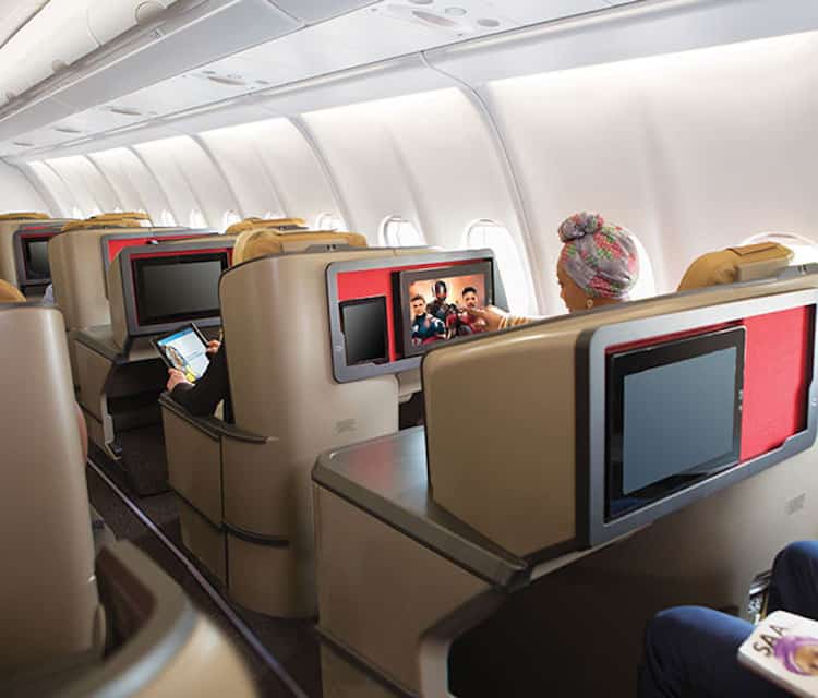 South African airlines cabin