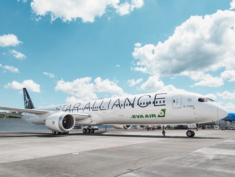 EVA Air Airplane