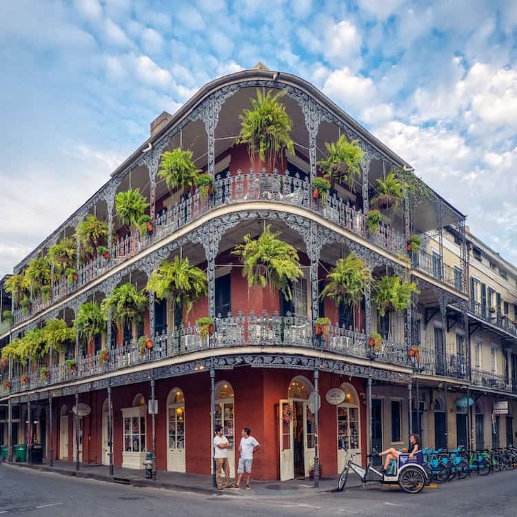 French Quarter Buildings in New Orleans