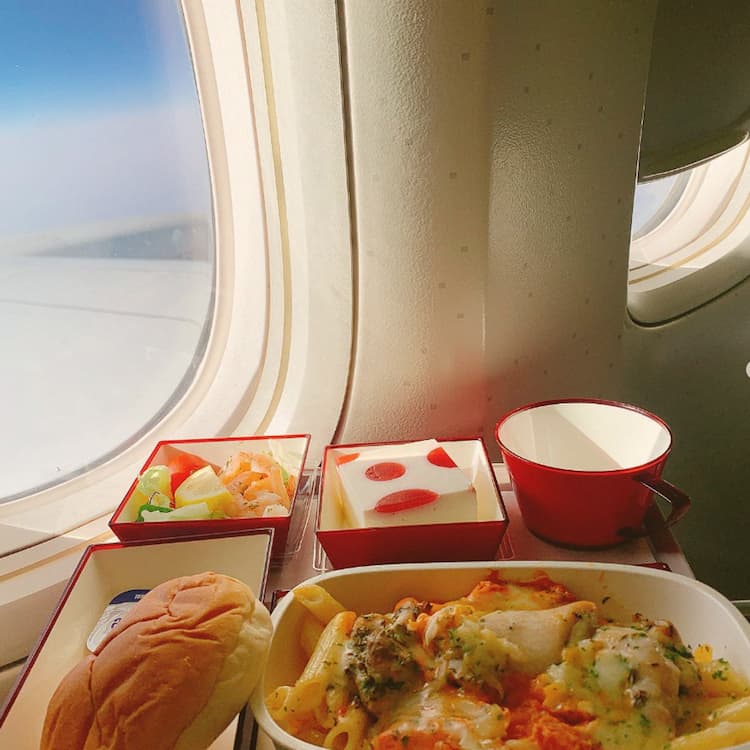 In Flight Meal Asiana Airlines Economy Class
