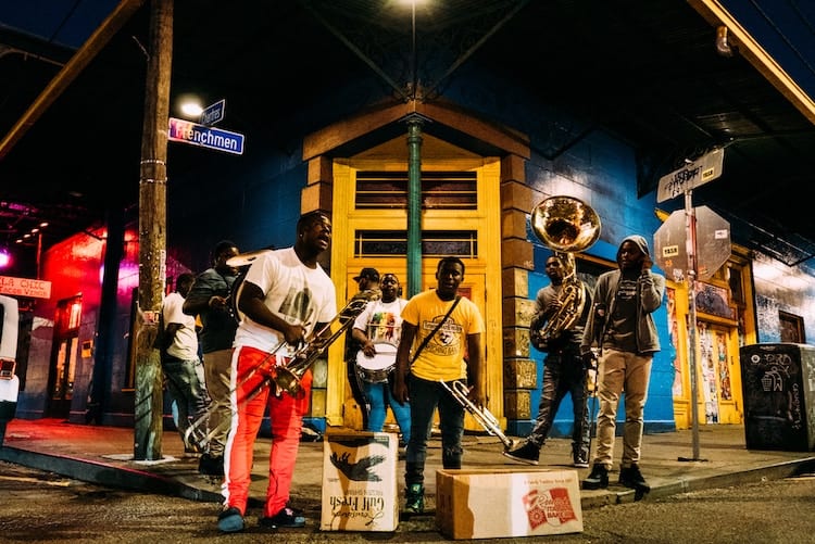 New Orleans Jazz Band on Frenchman Street, New Orleans