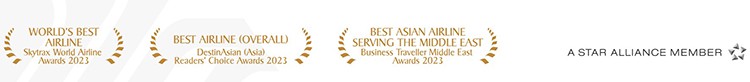Singapore Airways Awards from their homepage