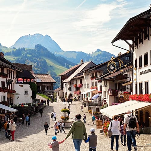 Travel Insurance for Switzerland - Gruyères Village in Switzerland